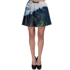 Blue Whales Dream Skater Skirt by goljakoff