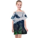 Blue whales dream Kids  One Piece Chiffon Dress View1