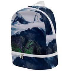 Blue Whales Dream Zip Bottom Backpack by goljakoff