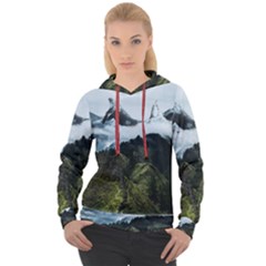 Blue Whales Dream Women s Overhead Hoodie by goljakoff