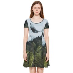 Blue Whales Dream Inside Out Cap Sleeve Dress by goljakoff