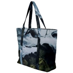 Blue Whales Dream Zip Up Canvas Bag by goljakoff