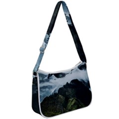 Blue Whales Dream Zip Up Shoulder Bag by goljakoff