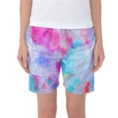 Rainbow Paint Women s Basketball Shorts by goljakoff