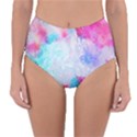 Rainbow paint Reversible High-Waist Bikini Bottoms View3