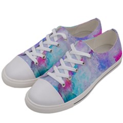 Rainbow Paint Women s Low Top Canvas Sneakers