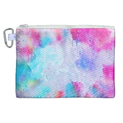 Rainbow Paint Canvas Cosmetic Bag (xl) by goljakoff