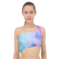 Rainbow Paint Spliced Up Bikini Top  by goljakoff