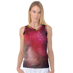 Red Galaxy Paint Women s Basketball Tank Top by goljakoff