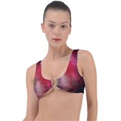 Red Galaxy Paint Ring Detail Bikini Top by goljakoff