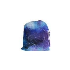 Blue Space Paint Drawstring Pouch (xs) by goljakoff