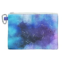 Blue Space Paint Canvas Cosmetic Bag (xl) by goljakoff