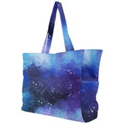 Blue Space Paint Simple Shoulder Bag by goljakoff