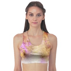 Golden Paint Sports Bra by goljakoff