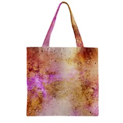 Golden Paint Zipper Grocery Tote Bag by goljakoff