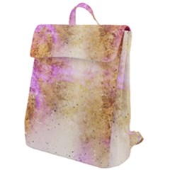 Golden Paint Flap Top Backpack by goljakoff