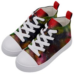 Color Splashes Kids  Mid-top Canvas Sneakers by goljakoff