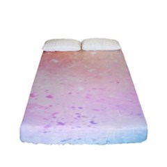Rainbow Splashes Fitted Sheet (full/ Double Size) by goljakoff