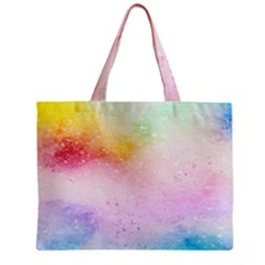 Rainbow Splashes Zipper Mini Tote Bag by goljakoff