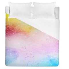 Rainbow Splashes Duvet Cover (queen Size) by goljakoff