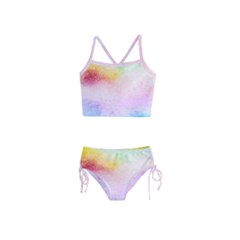 Rainbow Splashes Girls  Tankini Swimsuit by goljakoff