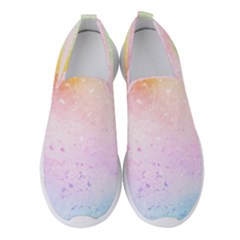 Rainbow Splashes Women s Slip On Sneakers by goljakoff