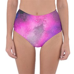 Purple Space Reversible High-waist Bikini Bottoms by goljakoff