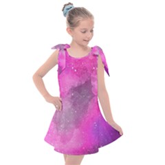 Purple Space Kids  Tie Up Tunic Dress by goljakoff