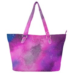 Purple Space Full Print Shoulder Bag