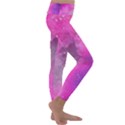 Purple space Kids  Lightweight Velour Classic Yoga Leggings View3