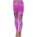 Purple space Kids  Lightweight Velour Classic Yoga Leggings View4