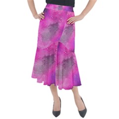 Purple Space Midi Mermaid Skirt by goljakoff
