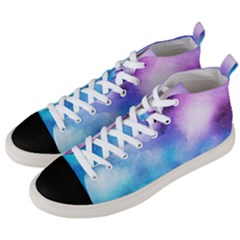 Metallic Paint Men s Mid-top Canvas Sneakers by goljakoff