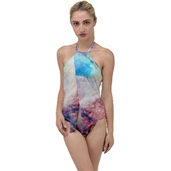 Galaxy Paint Go With The Flow One Piece Swimsuit by goljakoff