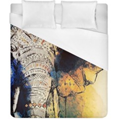 Elephant Mandala Duvet Cover (california King Size) by goljakoff