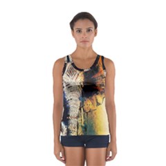 Elephant Mandala Sport Tank Top  by goljakoff