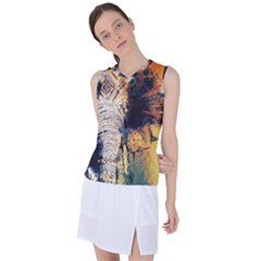 Elephant Mandala Women s Sleeveless Sports Top by goljakoff