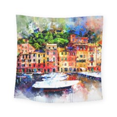 Boat Square Tapestry (small) by goljakoff