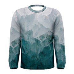 Blue Green Waves Men s Long Sleeve Tee by goljakoff