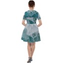 Blue green waves Sailor Dress View2