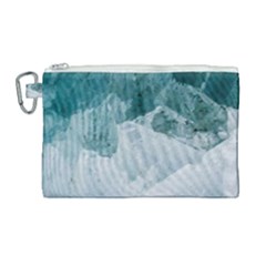 Blue Waves Canvas Cosmetic Bag (large)