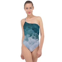 Blue Waves Classic One Shoulder Swimsuit by goljakoff