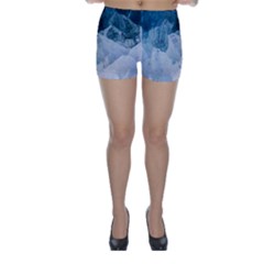 Blue Ocean Waves Skinny Shorts by goljakoff