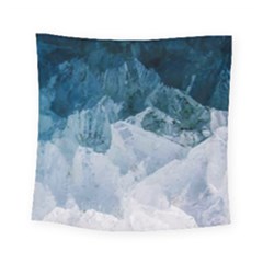 Blue Ocean Waves Square Tapestry (small) by goljakoff