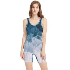 Blue Ocean Waves Women s Wrestling Singlet by goljakoff