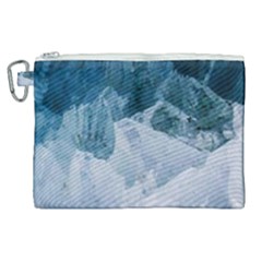 Blue Ocean Waves Canvas Cosmetic Bag (xl) by goljakoff