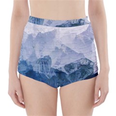 Blue Mountain High-waisted Bikini Bottoms by goljakoff