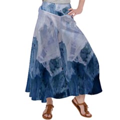 Blue Mountain Satin Palazzo Pants by goljakoff