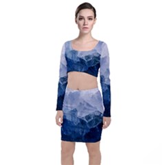 Blue Mountain Top And Skirt Sets by goljakoff
