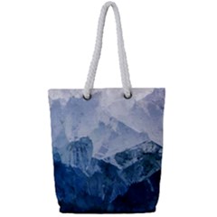 Blue Mountain Full Print Rope Handle Tote (small) by goljakoff